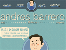 Tablet Screenshot of andresbarrero.com